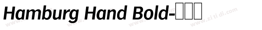 Hamburg Hand Bold字体转换